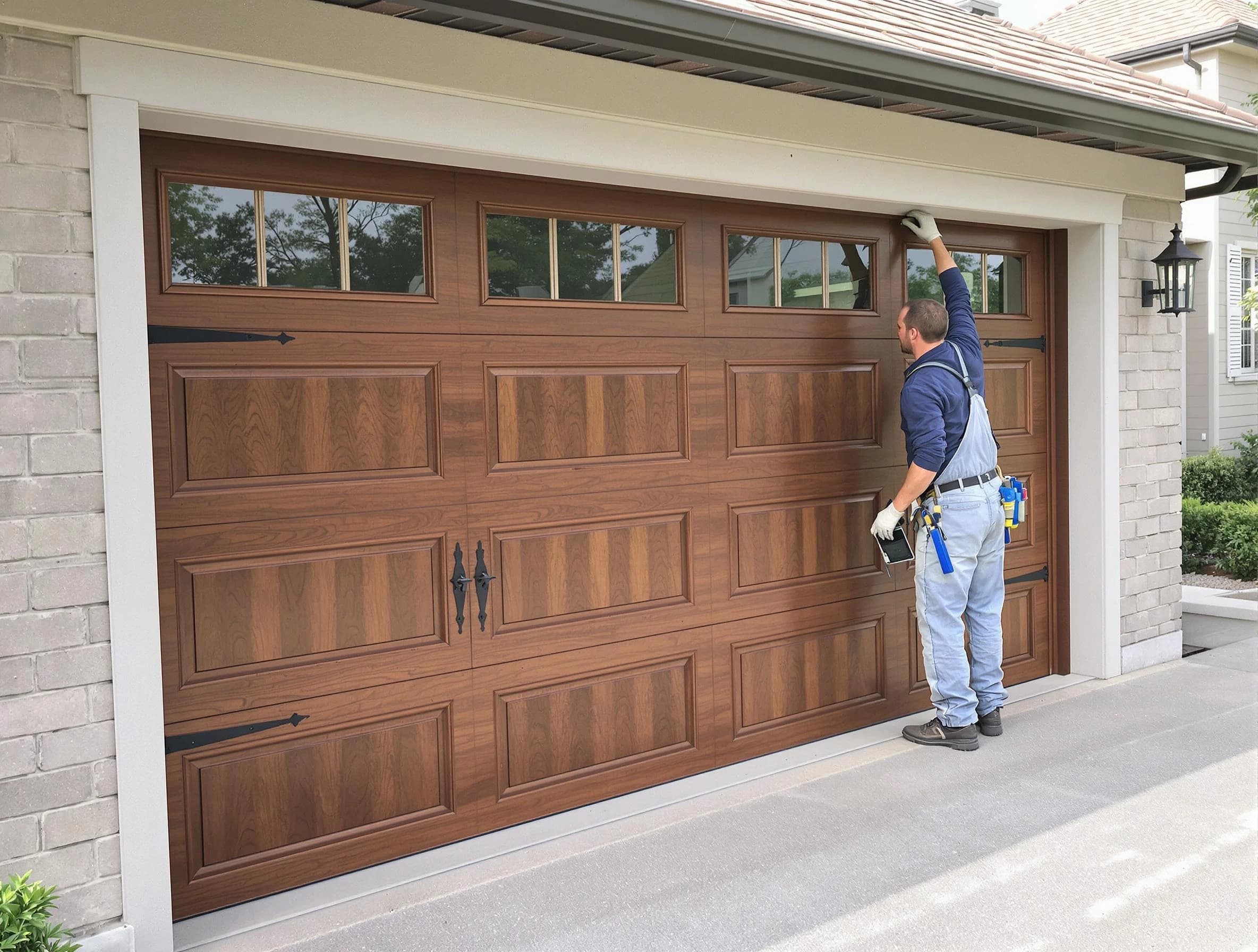 Custom garage door showcase by Midwest City Garage Door Repair in Midwest City