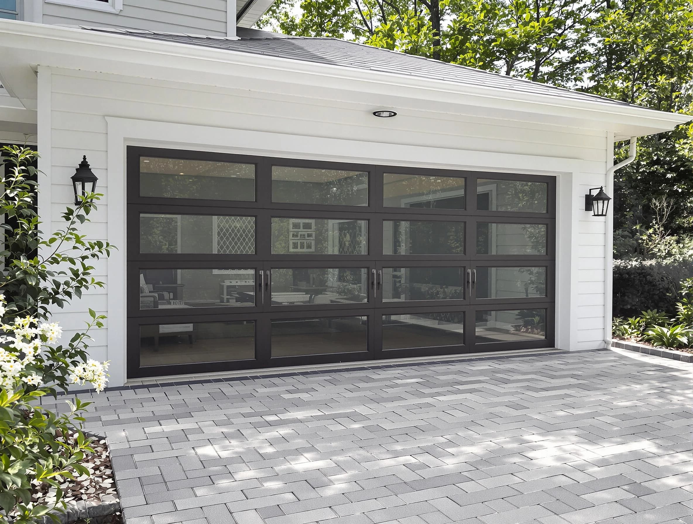 Midwest City Garage Door Repair design specialist presenting custom garage door options to Midwest City homeowner