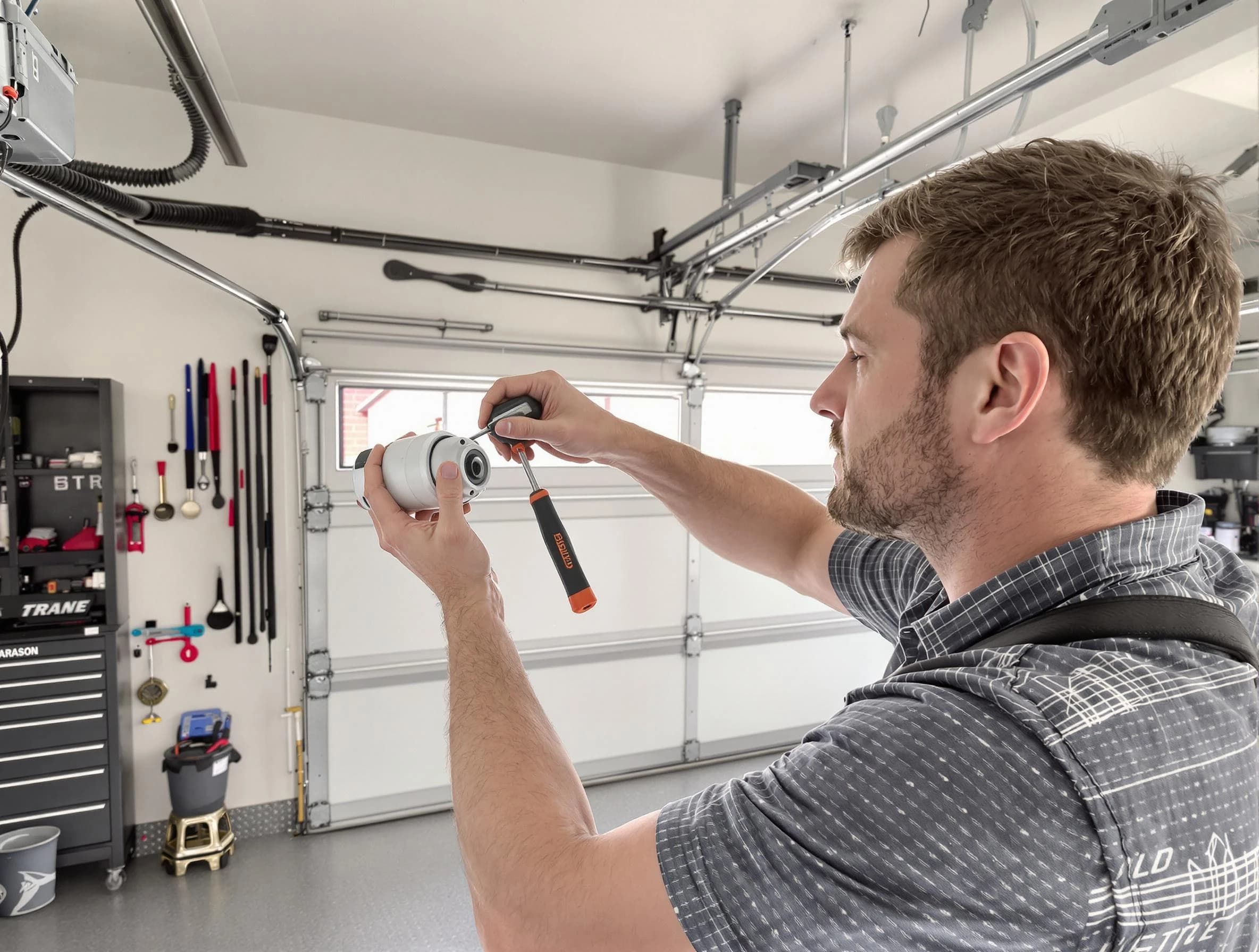 Garage door opener repair service by Midwest City Garage Door Repair in Midwest City