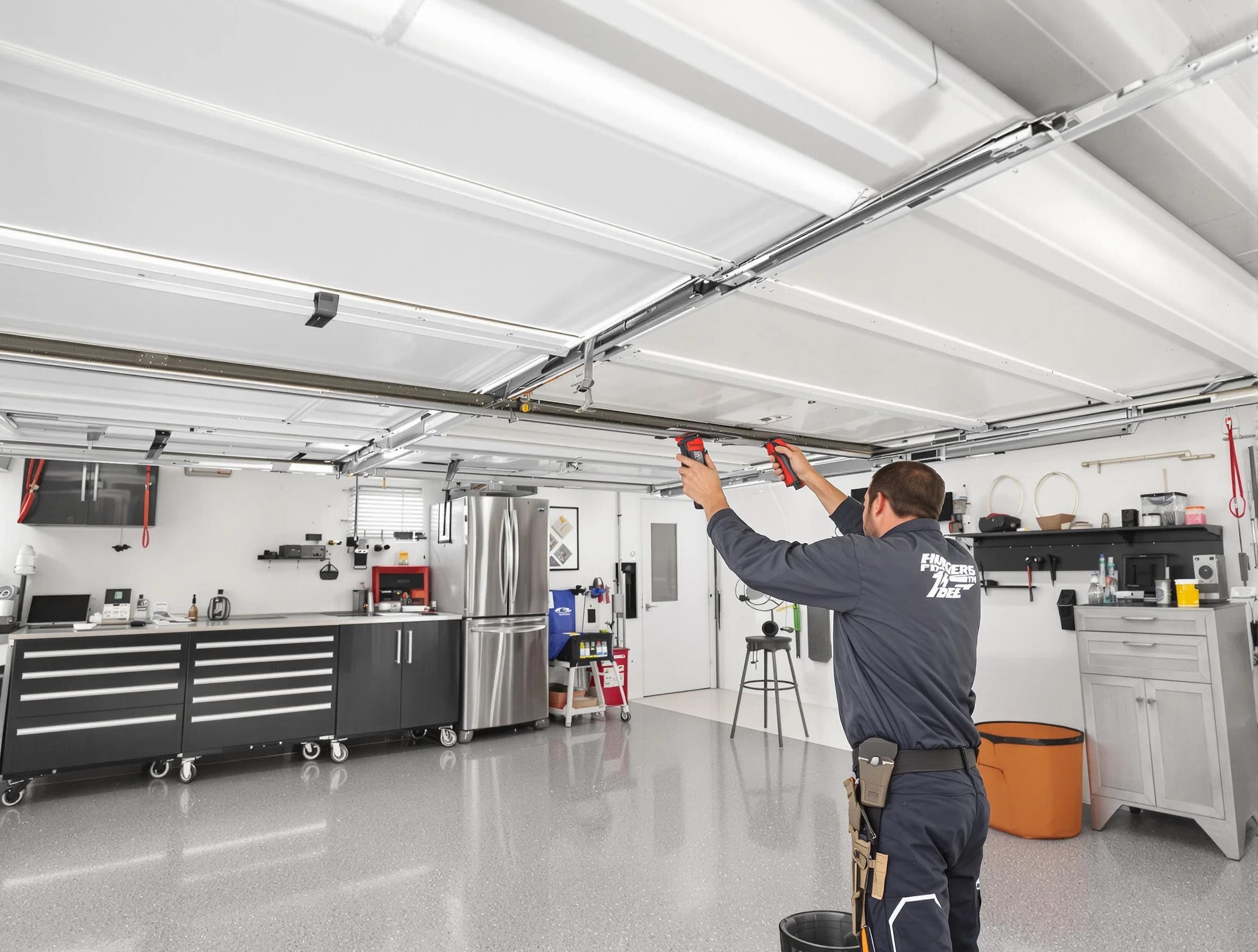 Overhead garage door repair service by Midwest City Garage Door Repair in Midwest City