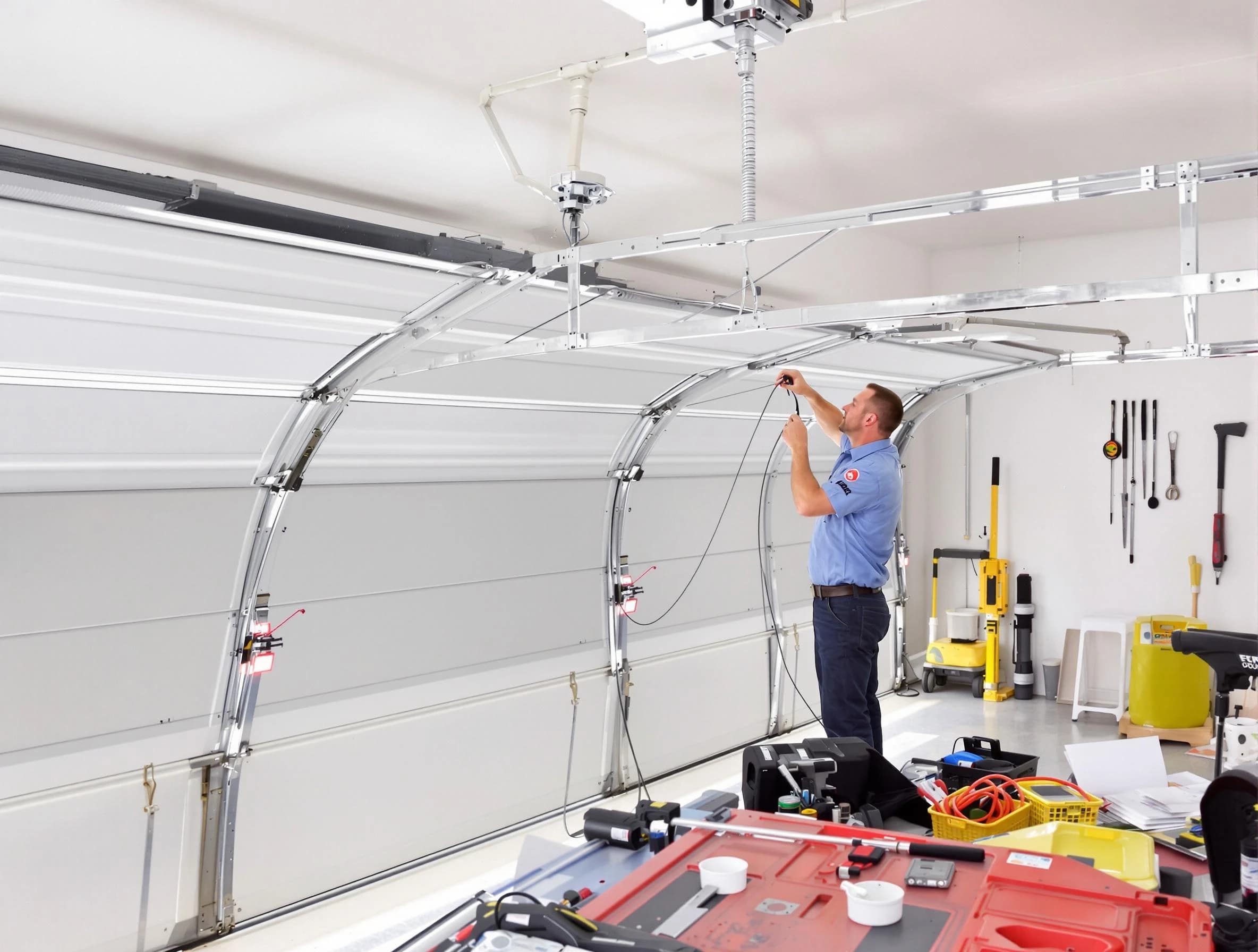 Garage door cable repair service by Midwest City Garage Door Repair in Midwest City