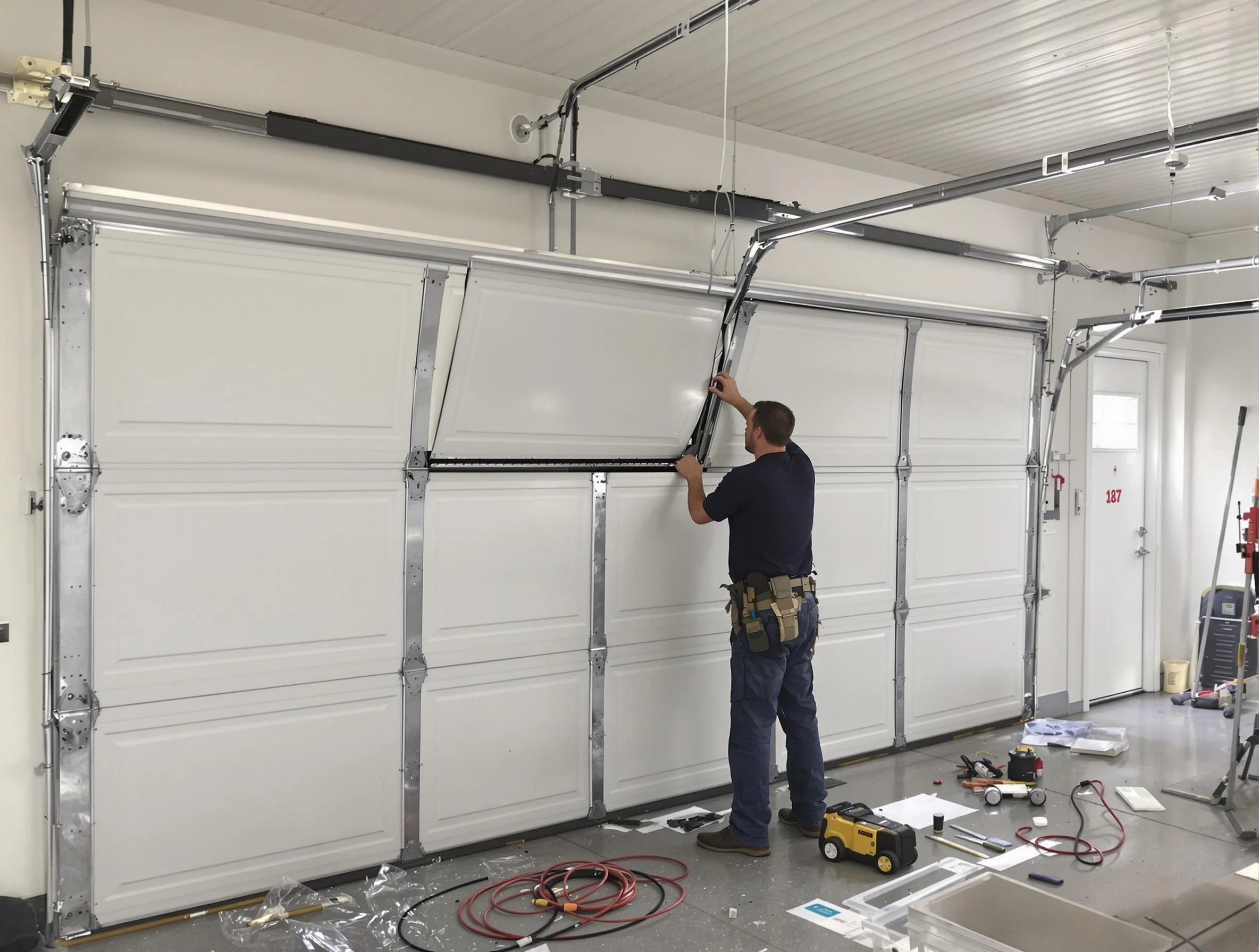Garage Door Section Replacement in Midwest City