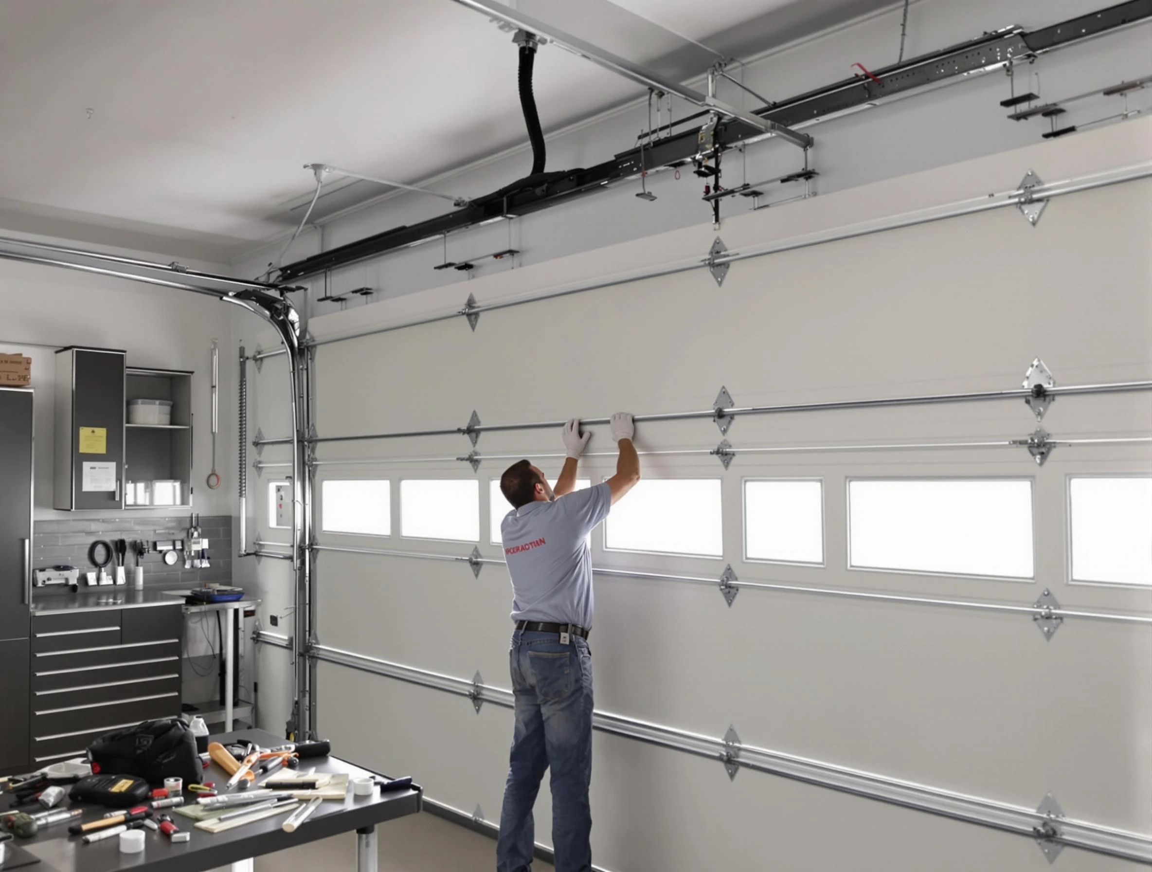 Garage Door Track Repair in Midwest City