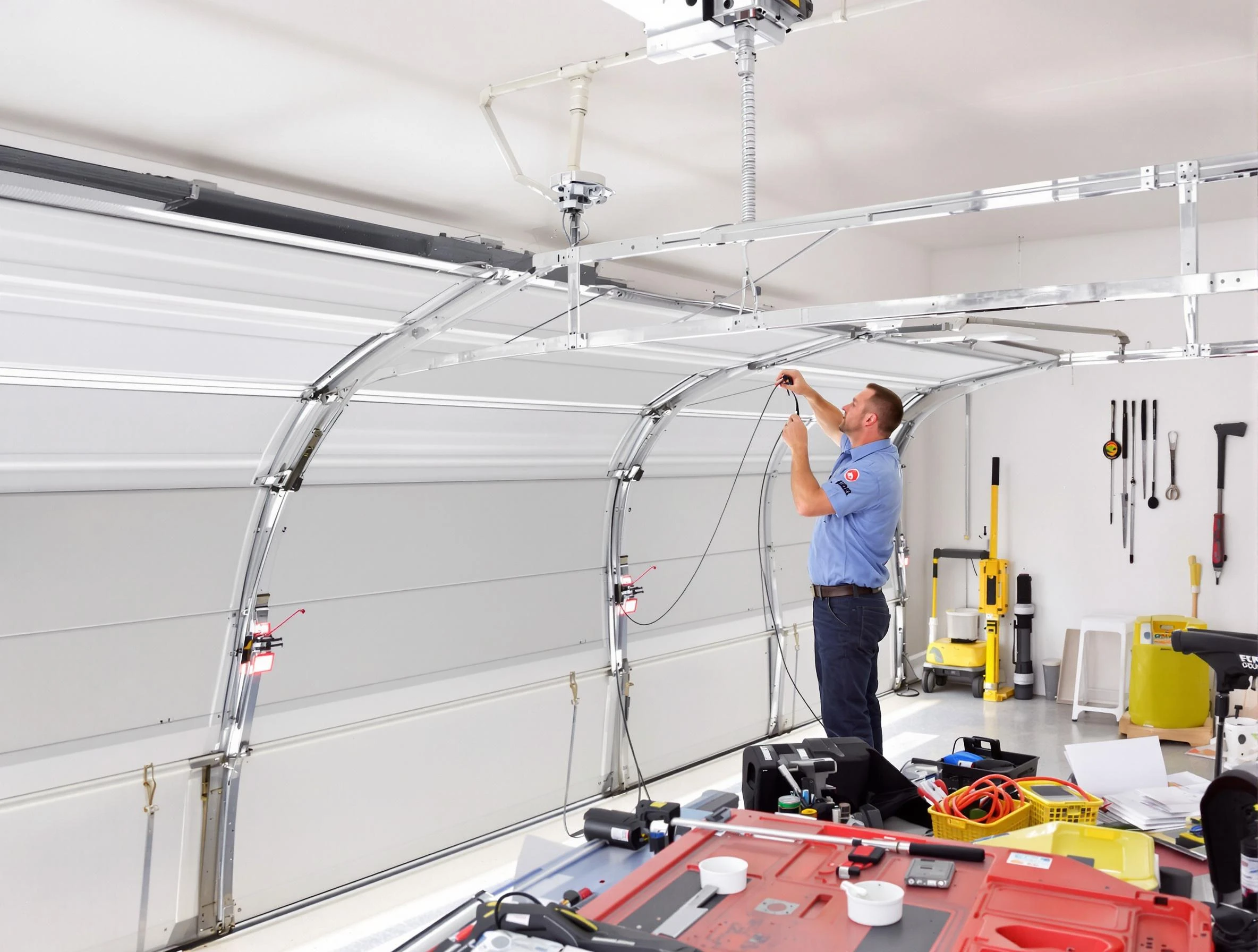 Garage door cable repair service by Midwest City Garage Door Repair in Midwest City