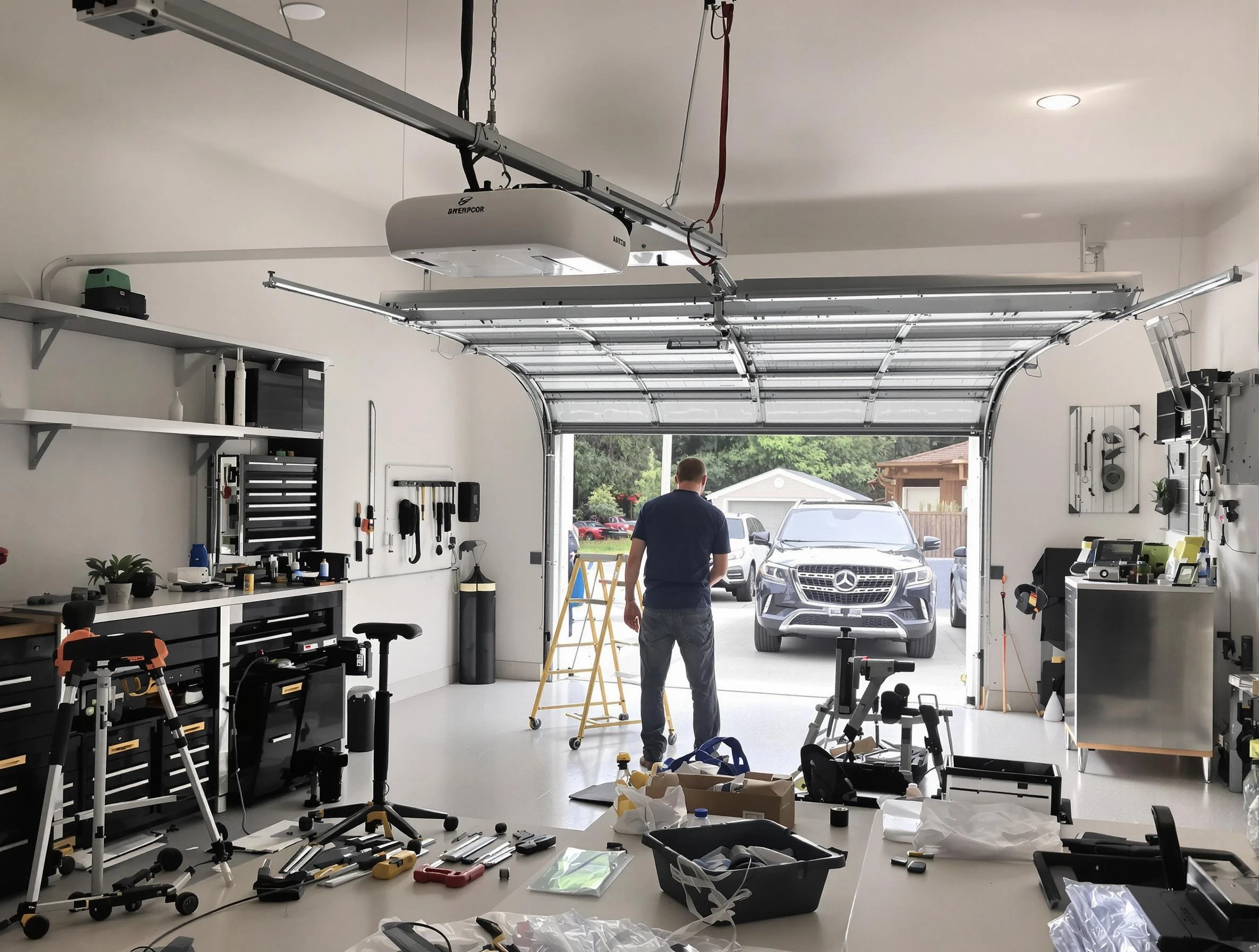 Garage door opener installation by Midwest City Garage Door Repair in Midwest City