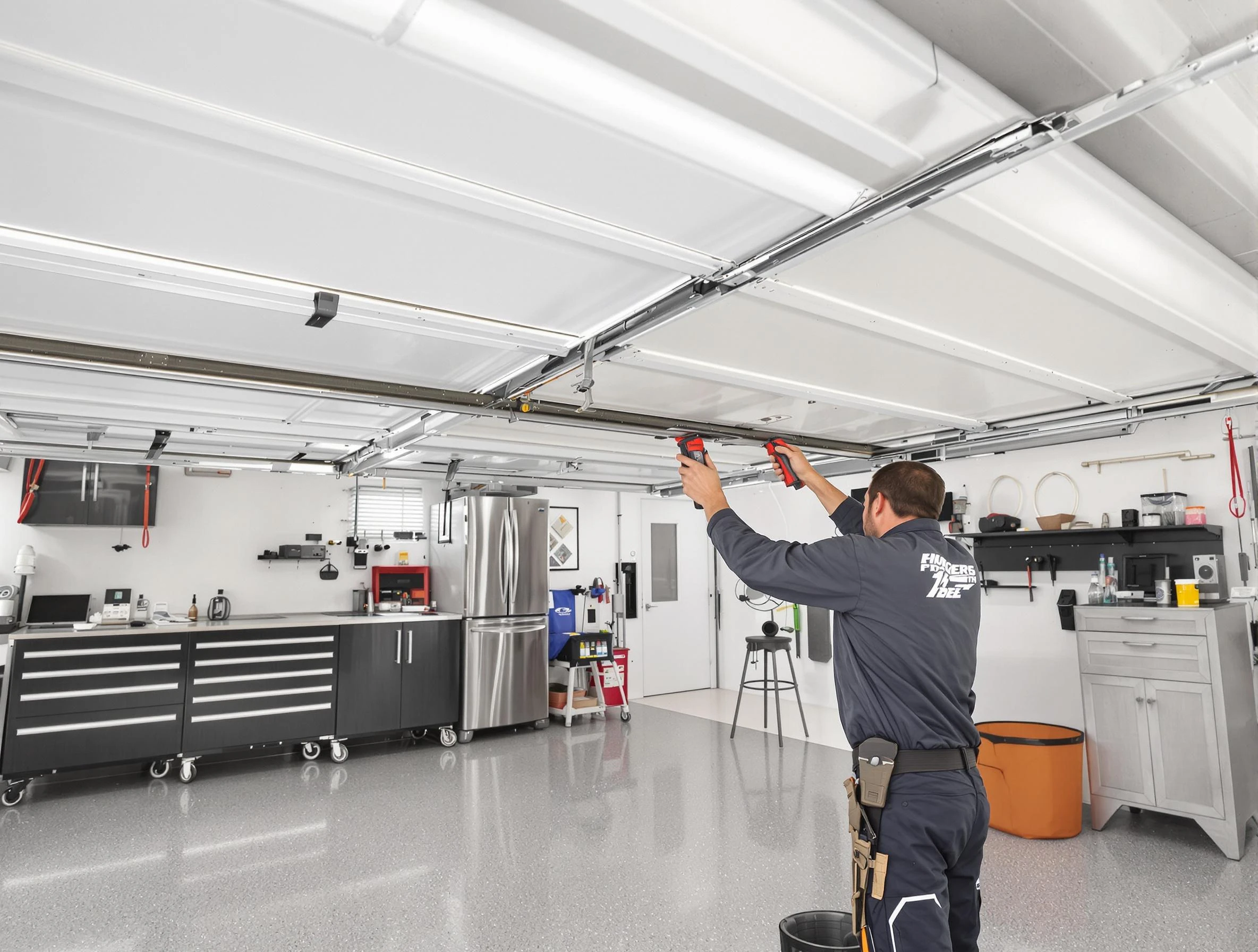 Overhead garage door repair service by Midwest City Garage Door Repair in Midwest City