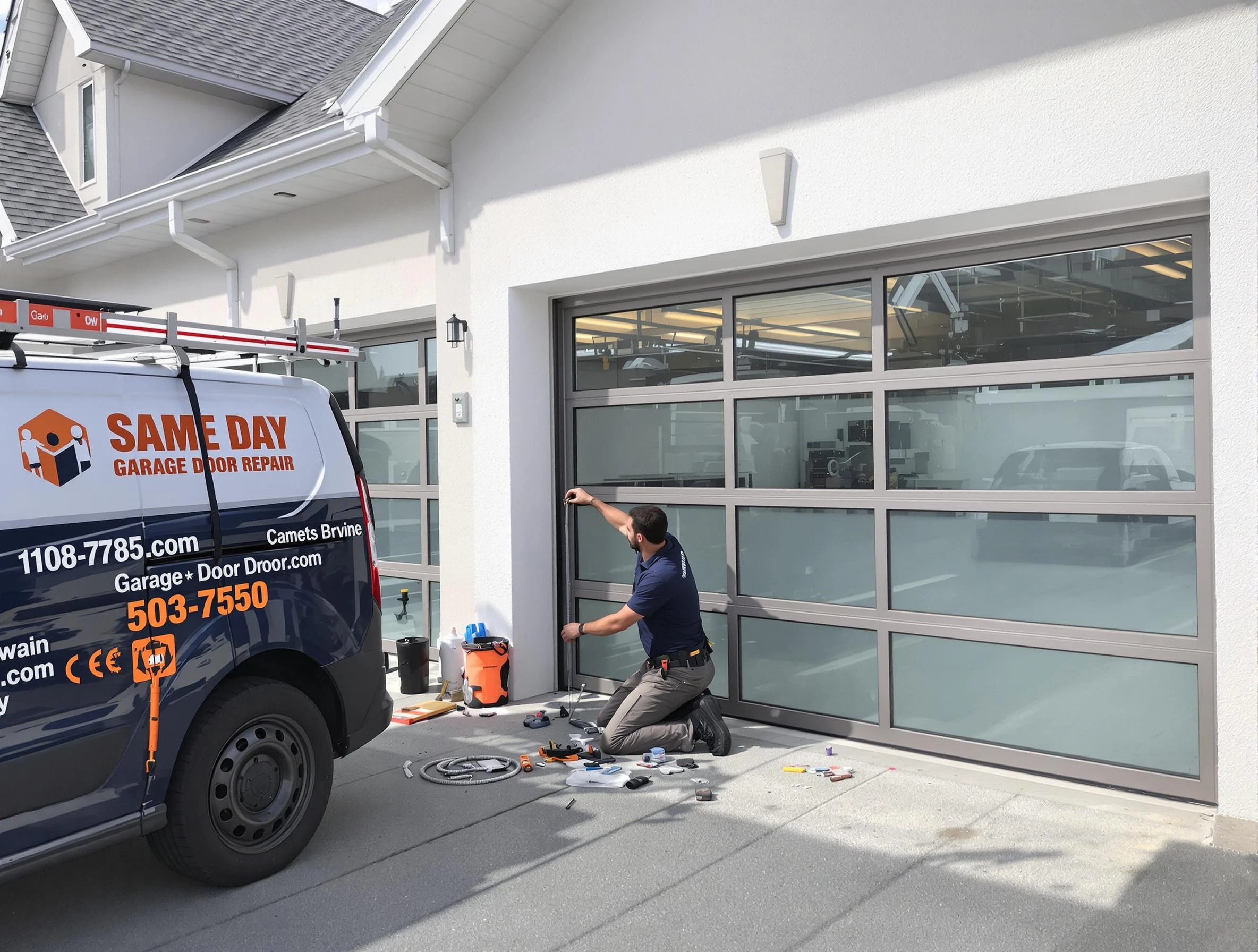 Same-day garage door repair service by Midwest City Garage Door Repair in Midwest City